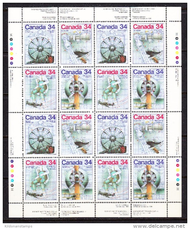 Canada 1986 Minisheet, Mint No Hinge, Sc# 1099a - Nuevos