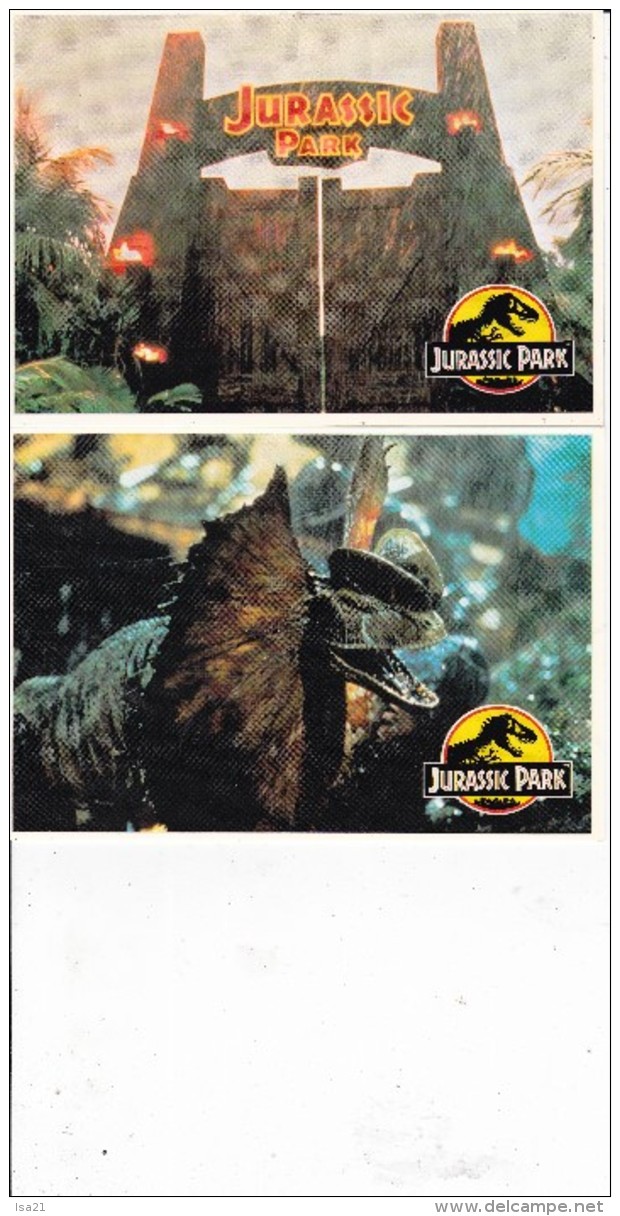 Lot De 7 Cartes Postales Neuves JURASSIC PARK - Artistes