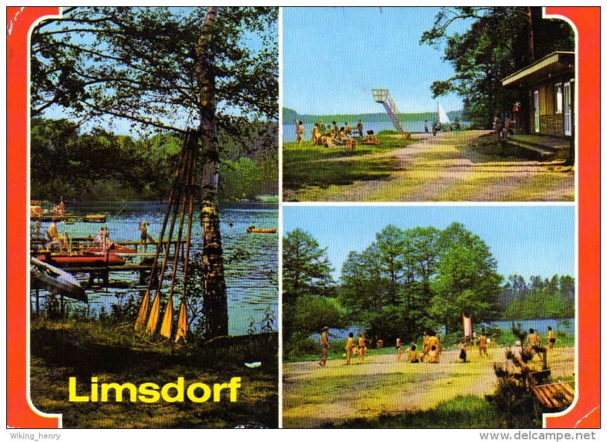 Storkow Limsdorf - Mehrbildkarte 1  Am Springsee - Storkow