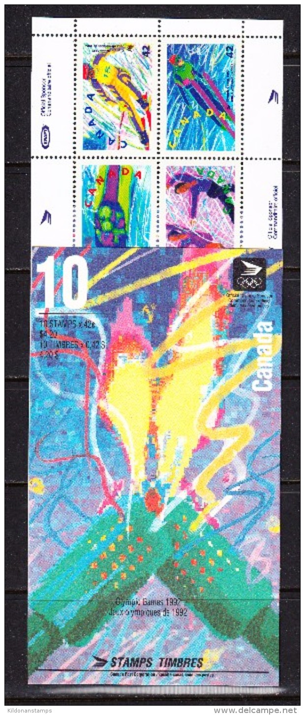 Canada 1992 Olympics, Booklet, Mint No Hinge, Sc# BK144 - Unused Stamps