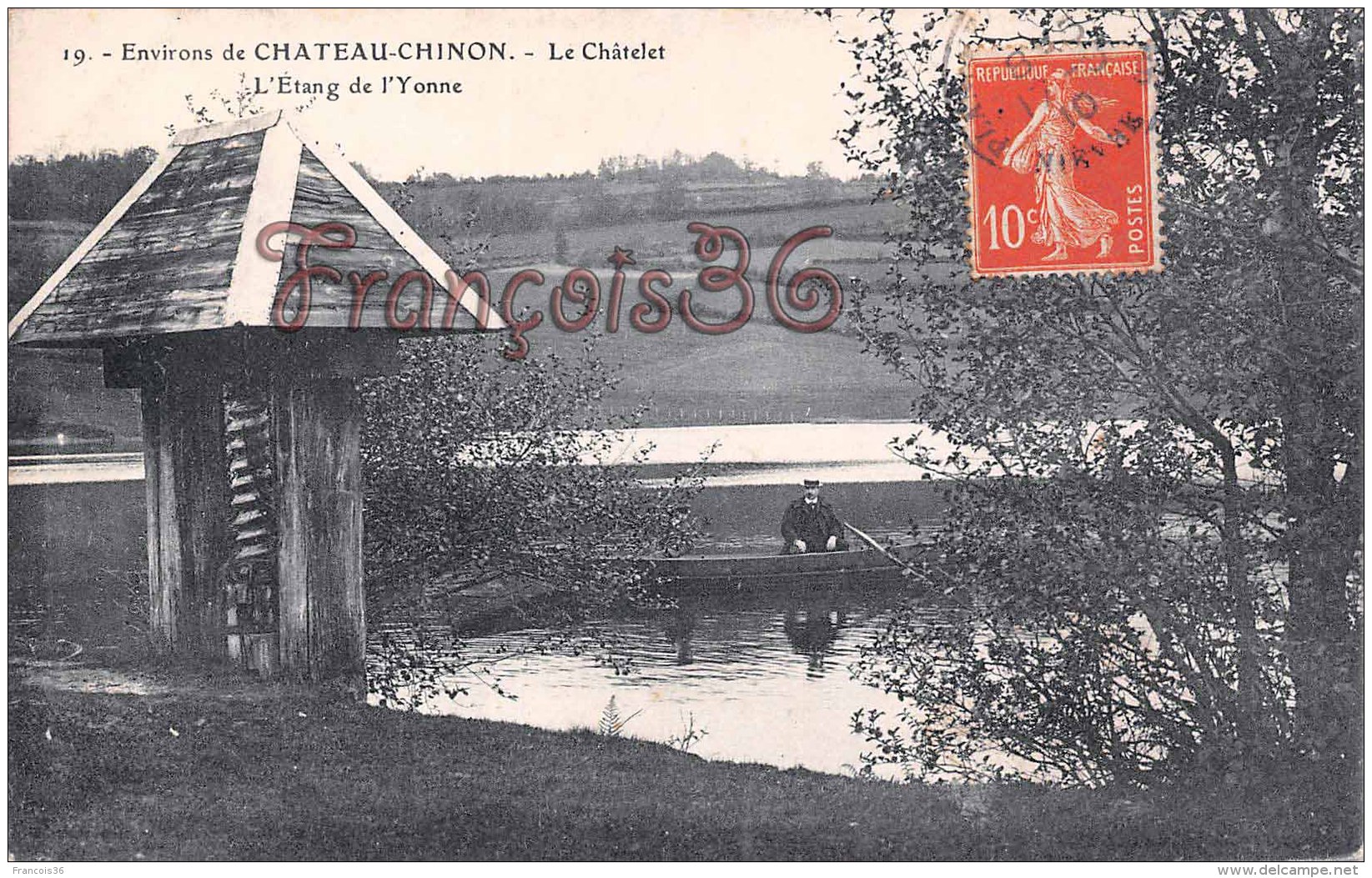 Nièvre (58) Environs De Chateau Chinon - Le  Chatelet - L'Etang De L'Yonne - 2 Scans : Recto / Verso - Autres & Non Classés