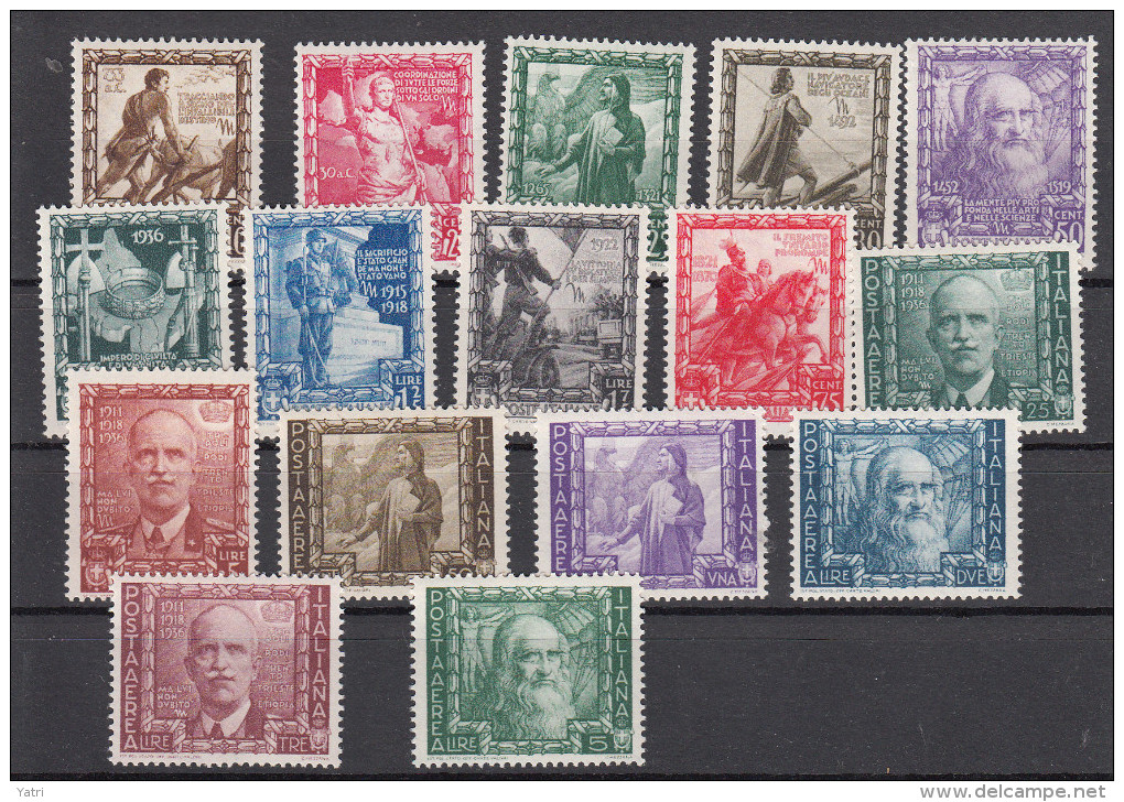 Regno D´Italia - 1938 - Proclamazione Dell´Impero Sass. 439-448 + A111/A116 ** MNH - Nuovi