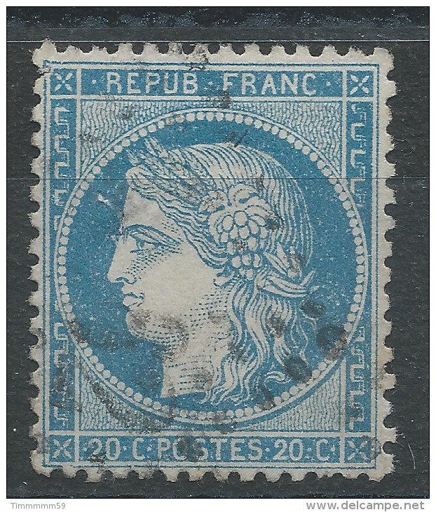 Lot N°32213     Variété/n°37, Oblit GC, Tache Blanche Face Au Frond, Filet SUD - 1870 Siege Of Paris