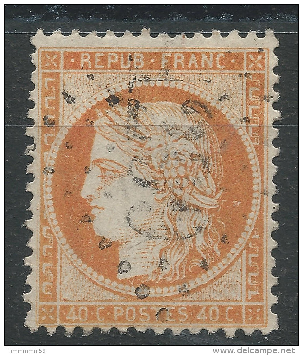 Lot N°32221  Variété/n°38, Oblit GC 1299 DIEPPE (74), Filet OUEST, Tache Blanche Derriere La Tête - 1870 Siege Of Paris