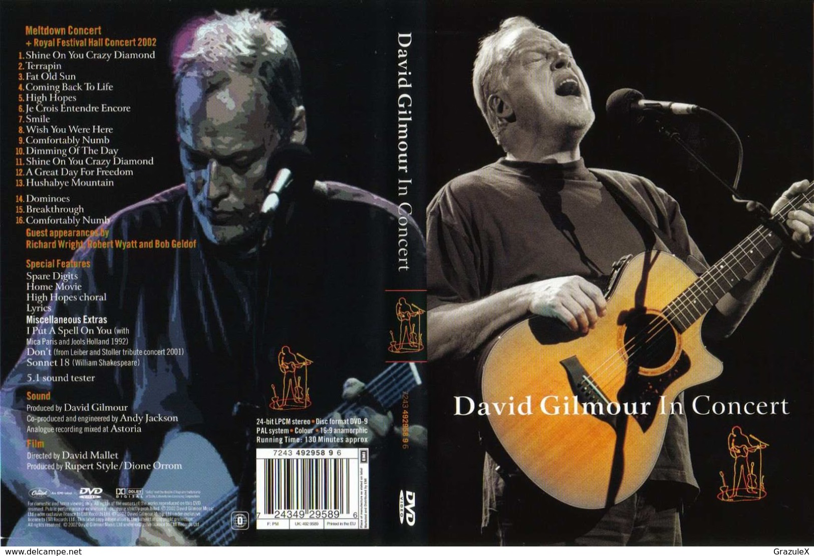 DVD - David Gilmour (Pink Floyd) - In Concert - Music On DVD