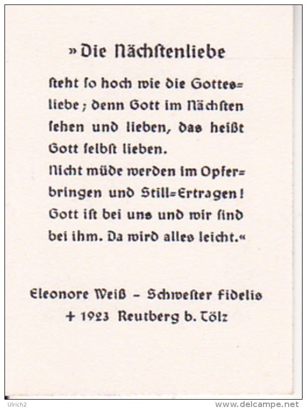 Schwester Fidelis Eleonore Weiß - 3*4,5cm (24950) - Heiligen