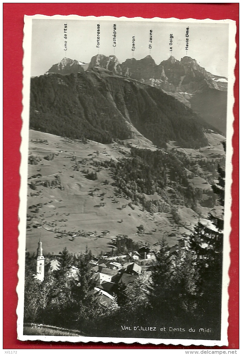 HBD-05  Val D'Illiez Et Dents Du Midi.  Circulé En 1943 - Val-d'Illiez 