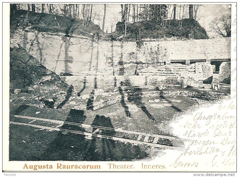 Schweiz, 1905, Basel Augst, Augusta Rauracorum, Ausgrabungen, Amphitheater, Nach Luzern, Siehe Scans! - Augst