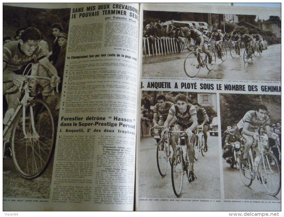 MIROIR SPRINT 1958-SPECIAL CHAMPIONNAT DE FRANCE CYCLISTE -SPECIAL CHAMPIONNAT DU MONDE FOOTBALL PIANTONI ,KOPA,FONTAINE - Sport