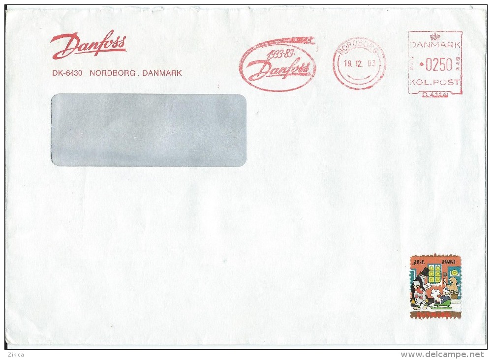 Denmark Letter 1983.60 Y.-Danfoss.Big Cover - Storia Postale