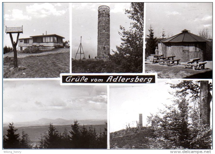 Suhl - S/w Mehrbildkarte 1  Adlersberg - Suhl