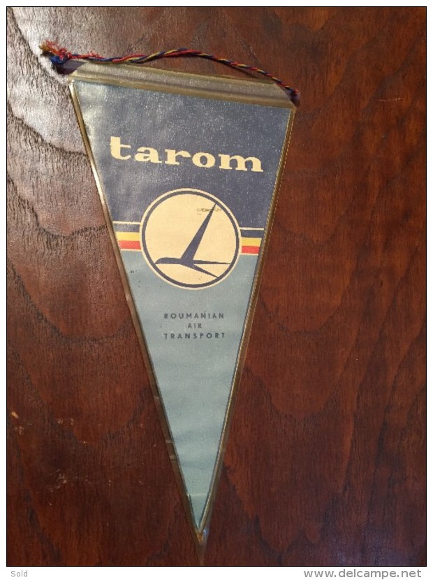 ROMANIA PENNANT TAROM / ROUMANIAN AIR TRANSPORT 1970 - Carteles