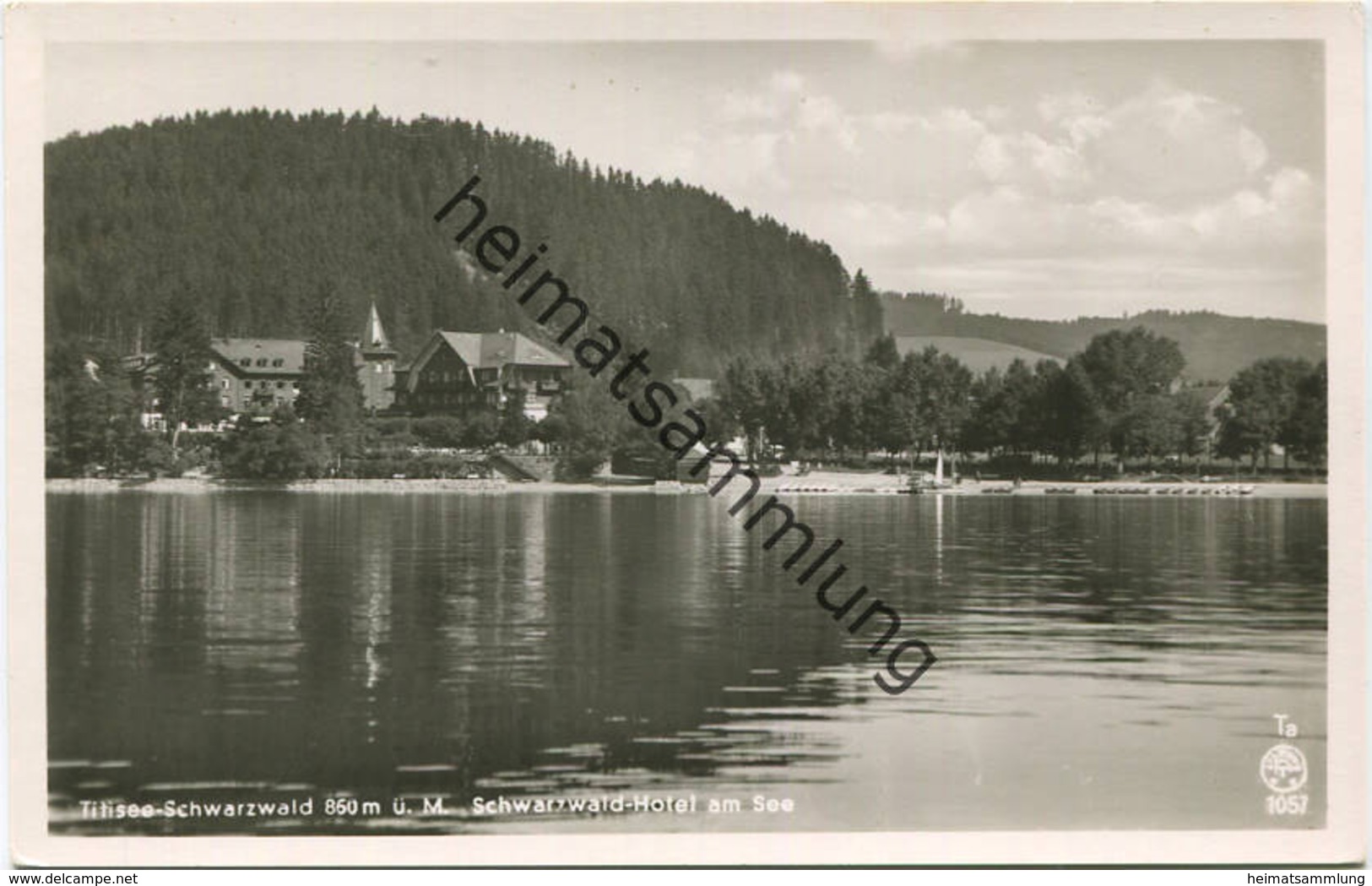 Titisee-Schwarzwald - Schwarzwald-Hotel Am See - Foto-AK - Verlag Chr. Franz. Titisee - Titisee-Neustadt