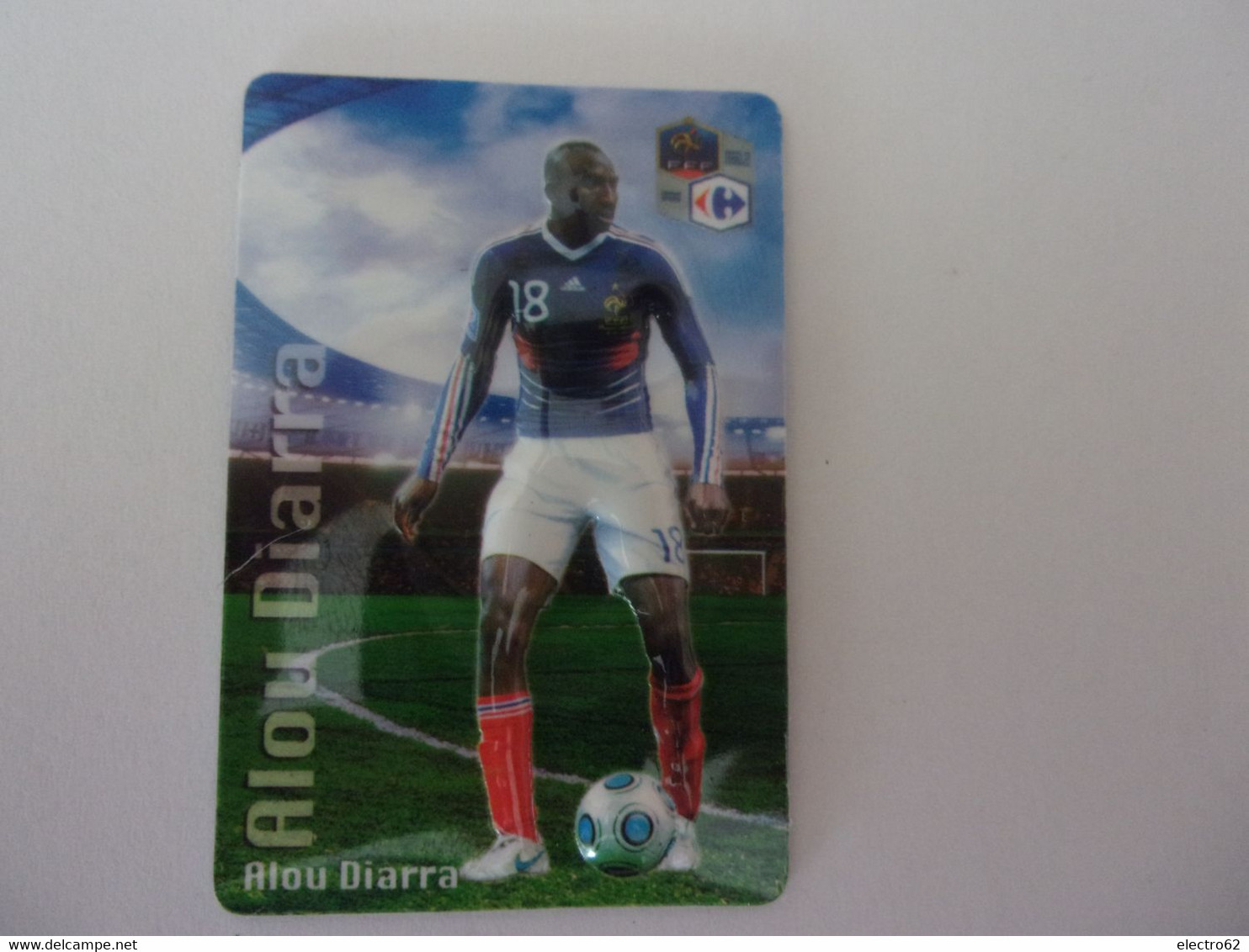 Magnet En Relief Equipe De France De Football 2010 Carrefour Alou Diarra - Sport