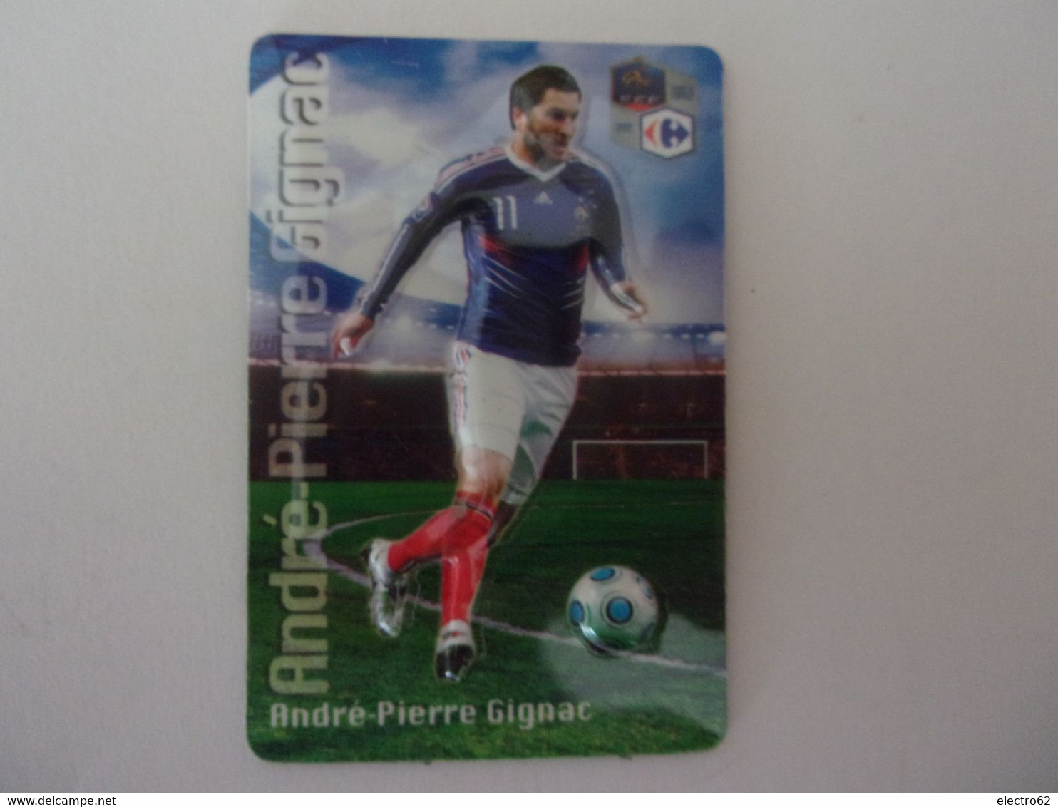 Magnet En Relief Equipe De France De Football 2010 Carrefour André Pierre Gignac Fußball Fotball Fútbol Soccer Calcio - Sport