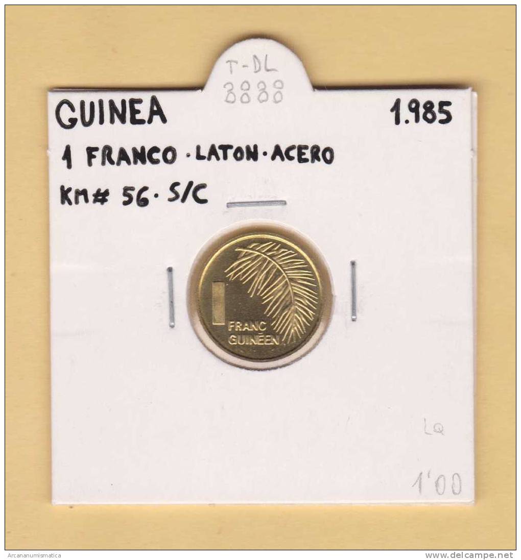 GUINEA   1   FRANCO   1.985  Laton Acero   KM#56   SC/UNC    DL-8888 - Guinee