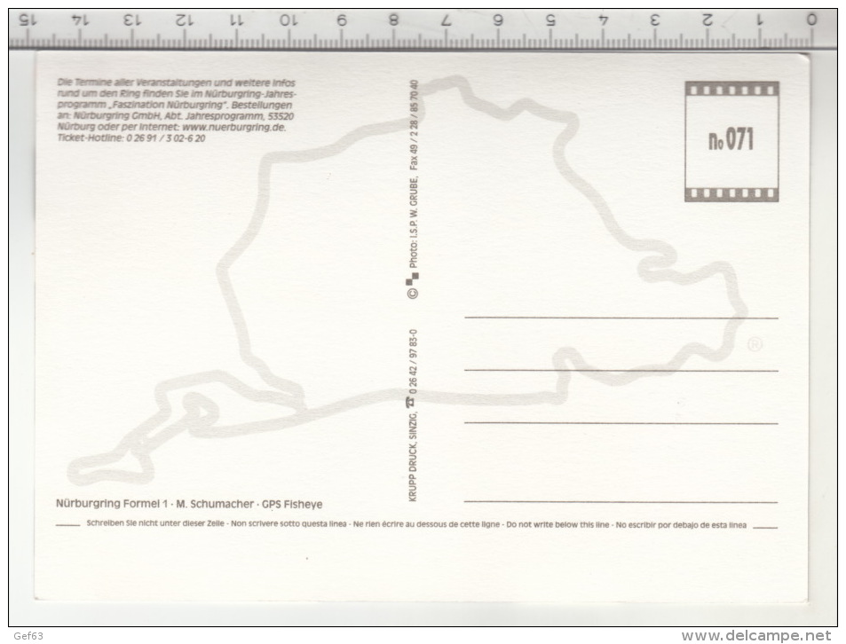 Nürburgring - Nürburgring Formel 1 -M. Schumacher - GPS Fisheye - Grand Prix / F1