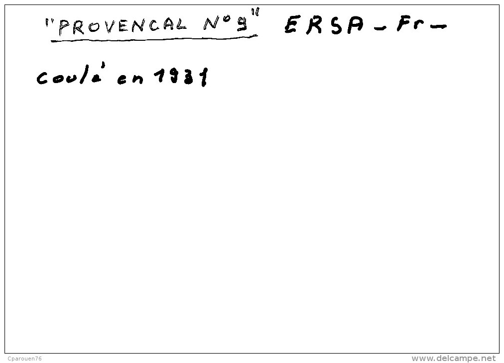 Reproduction C P A Remorqueur  " Provençal N° 9 " E.R.S.A. - Tugboats