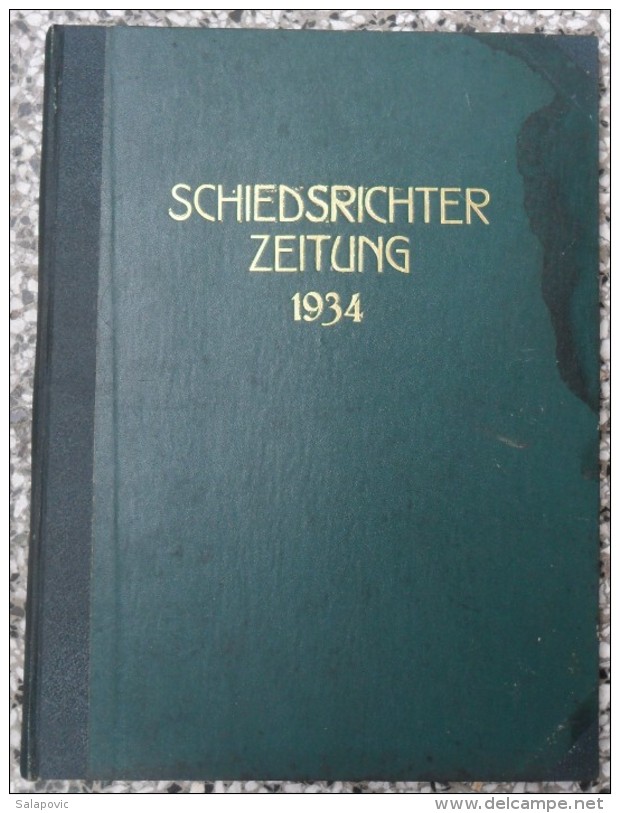 SCHIEDSRICHTER ZEITUNG 1934 (FULL YEAR, 24 NUMBER), DFB  Deutscher Fußball-Bund,  German Football Association - Bücher