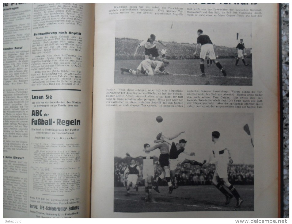 SCHIEDSRICHTER ZEITUNG 1934 (FULL YEAR, 24 NUMBER), DFB  Deutscher Fußball-Bund,  German Football Association