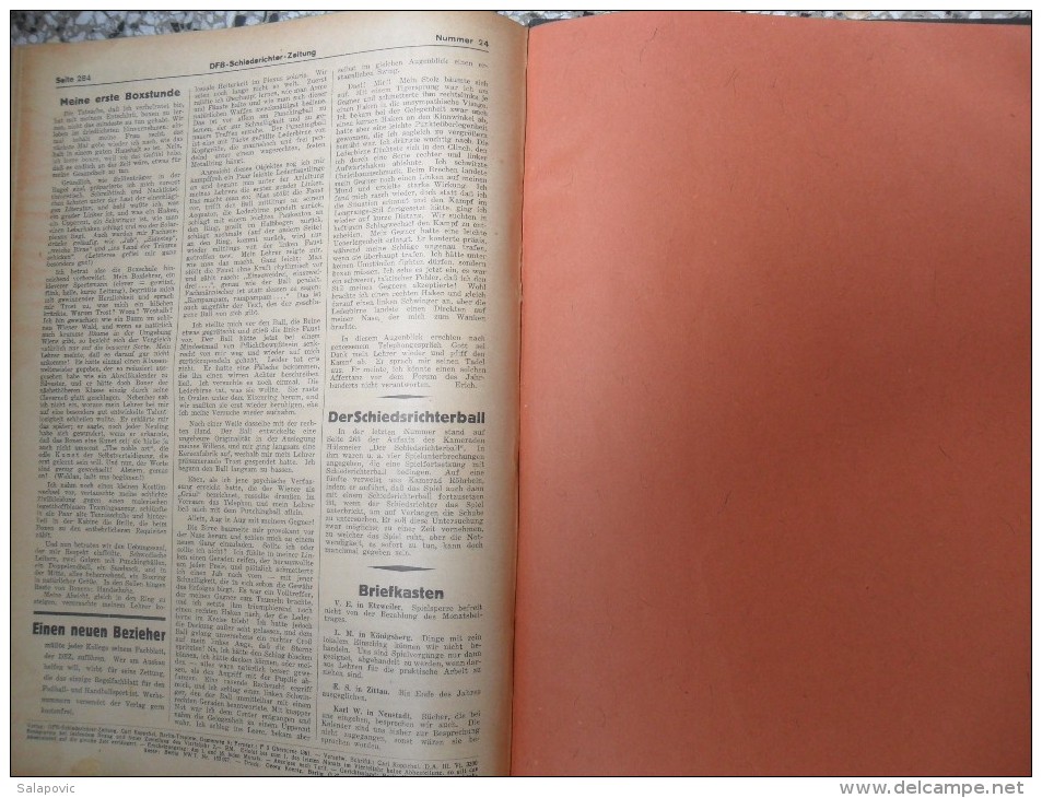 SCHIEDSRICHTER ZEITUNG 1934 (FULL YEAR, 24 NUMBER), DFB  Deutscher Fußball-Bund,  German Football Association