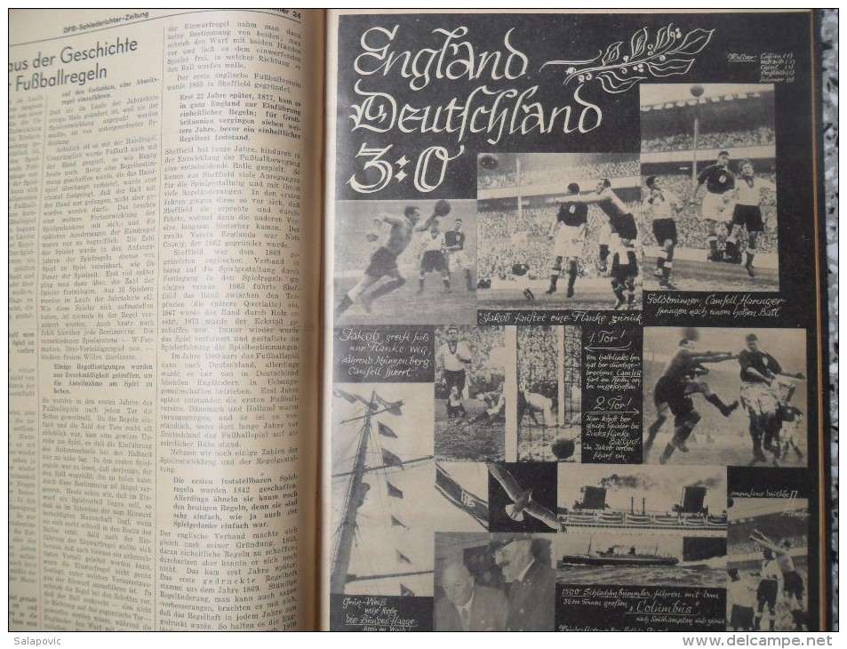 SCHIEDSRICHTER ZEITUNG 1935 (FULL YEAR, 24 NUMBER), DFB  Deutscher Fußball-Bund,  German Football Association