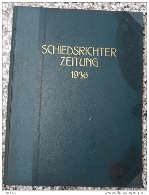 SCHIEDSRICHTER ZEITUNG 1936 (FULL YEAR, 24 NUMBER), DFB  Deutscher Fußball-Bund,  German Football Association - Livres