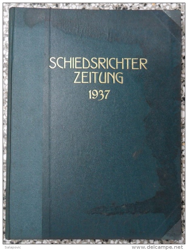 SCHIEDSRICHTER ZEITUNG 1937 (FULL YEAR, 24 NUMBER), DFB  Deutscher Fußball-Bund,  German Football Association - Bücher