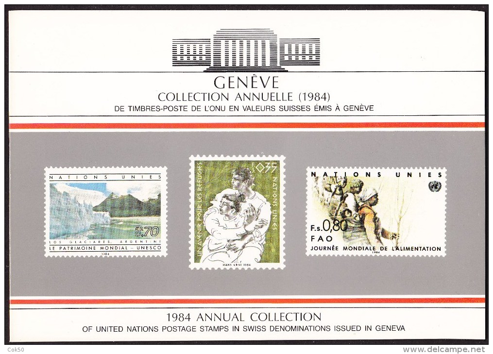 UN - United Nations Geneva 1984 MNH Souvenir Folder - Year Pack - Other & Unclassified