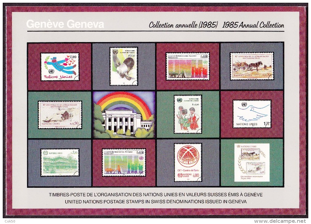 UN - United Nations Geneva 1985 MNH Souvenir Folder - Year Pack - Sonstige & Ohne Zuordnung