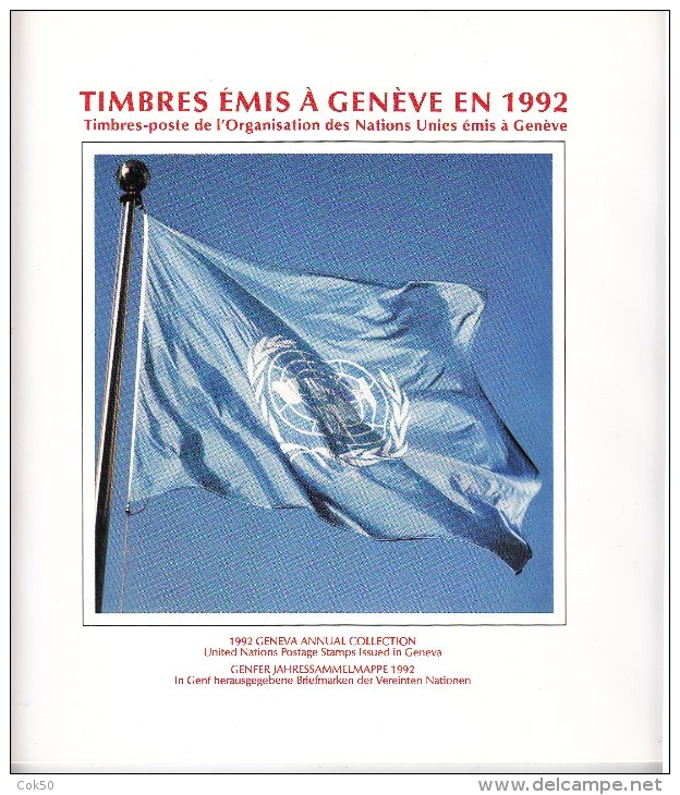 UN - United Nations Geneva 1992 MNH Souvenir Folder - Year Pack - Sonstige & Ohne Zuordnung