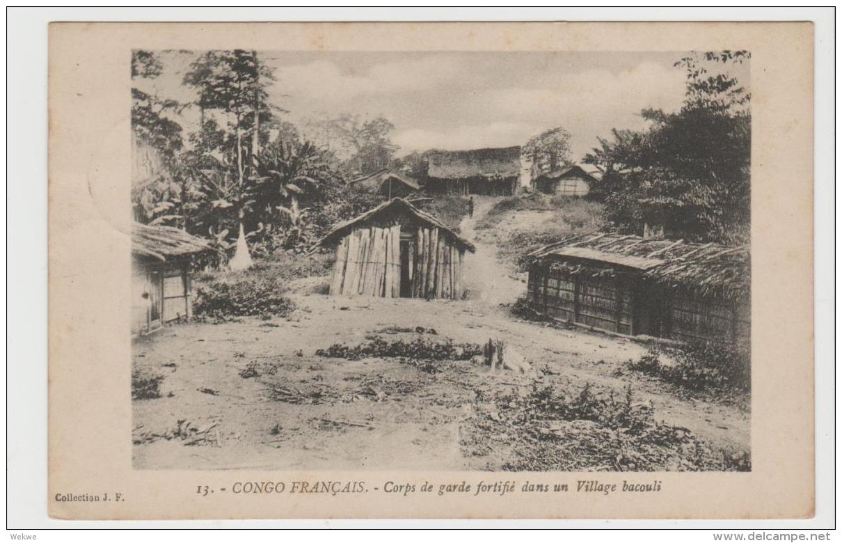 BG055 /KONGO -  BELGISCH  Brazz. 1913 Auf Ansichtskarte Von Franz. Kongo Mit 2 X 5 C. Hafen Von Matadi Nach Amsterdam - Storia Postale