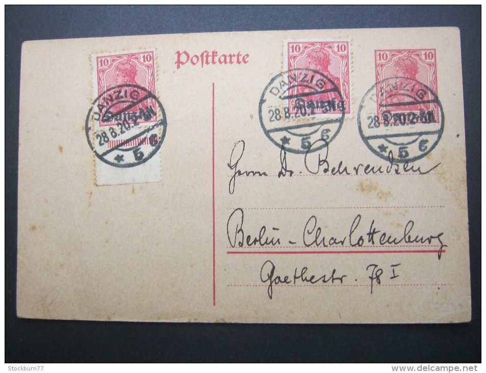 1920 , Karte Mit Viel Text - Entiers Postaux