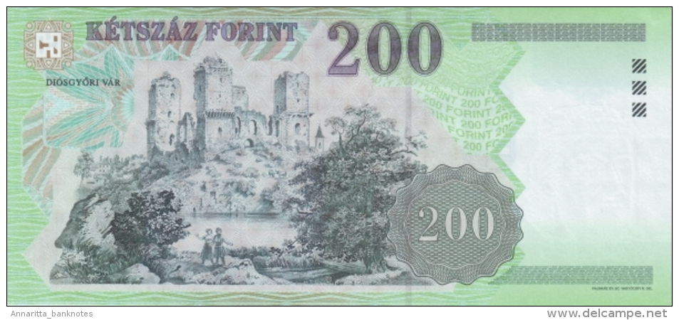 Hungary 200 Forint 2007, UNC (P-187g, B-586h) - Ungarn