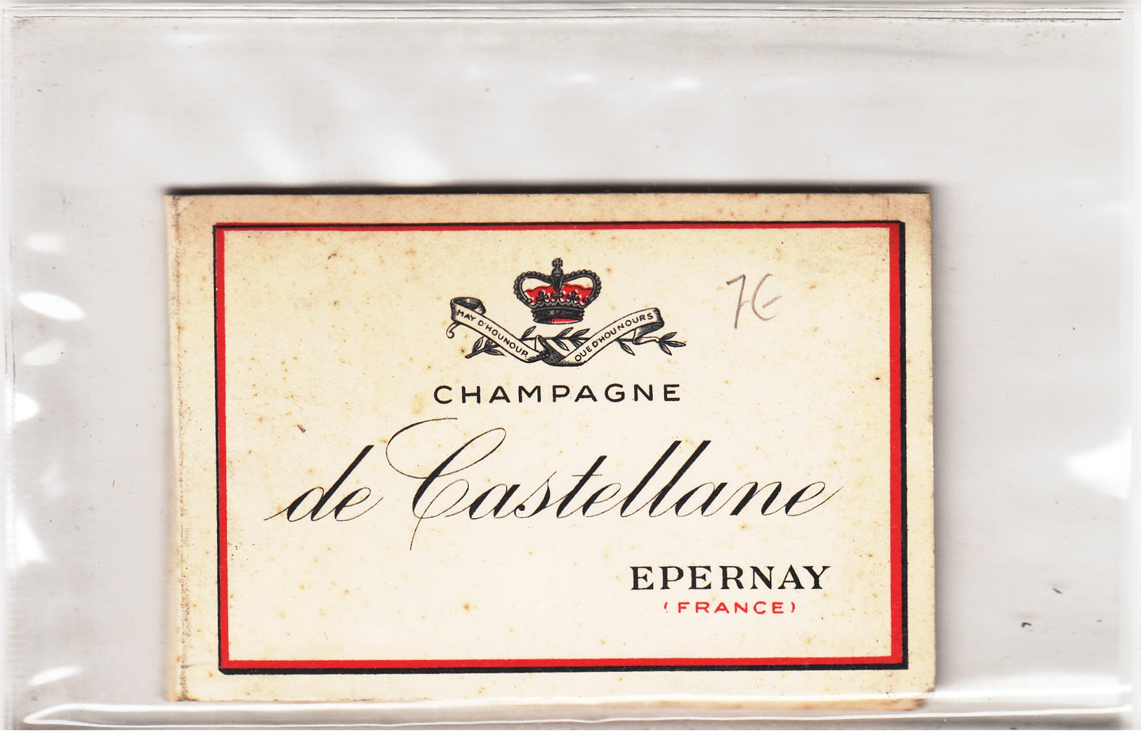 Champagne De Castellane Epernay - Carnet / Post It - Publicidad