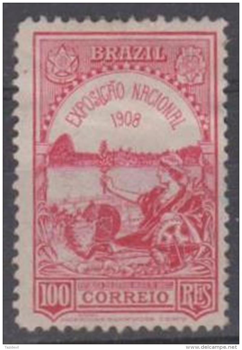 BRAZIL - 1908 National Exhibition. Scott 189. Mint Hinged - Unused Stamps