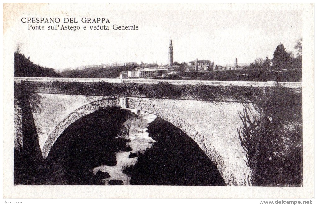 176  CRESPANO DEL GRAPPA - TREVISO  FP NV  EPOCA 1925  RARA - Treviso