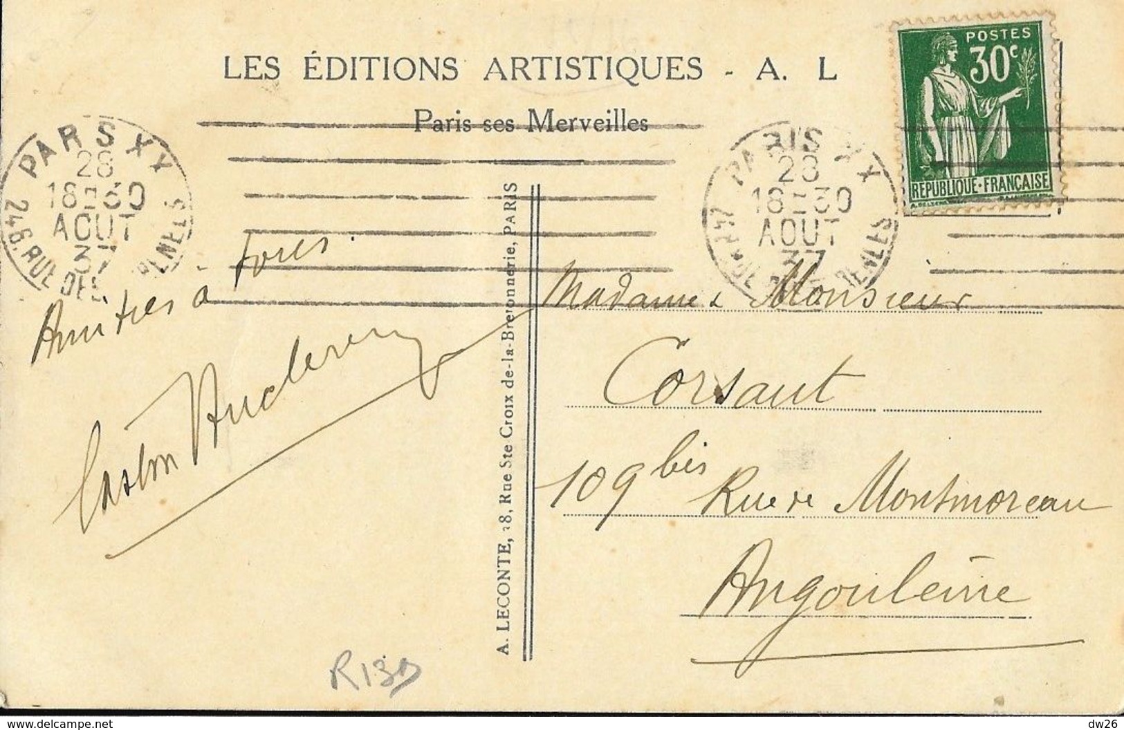 Paris - Avenue Foch (16 ème Arrondisement) - Grosse Animation - Carte A.L. Colorisée N° 71 - District 16