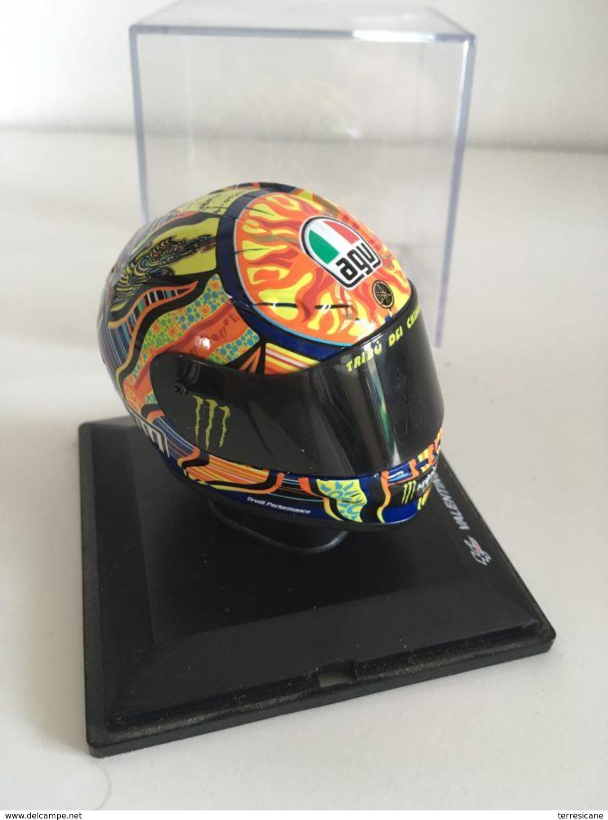 X CASCO AGV ( HELMET ) DI VALENTINO ROSSI ANNO 2009 SCALA 1-5 B2 - Unclassified