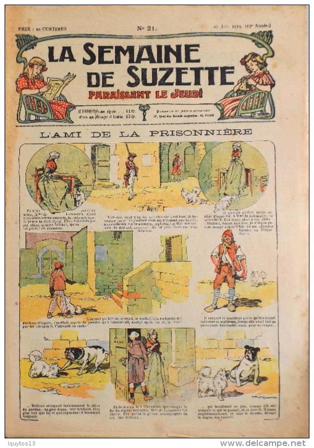 LA SEMAINE DE SUZETTE N° 21 - 26 Juin 1919 ( 15e Année ) COMPLET En BON ETAT - La Semaine De Suzette