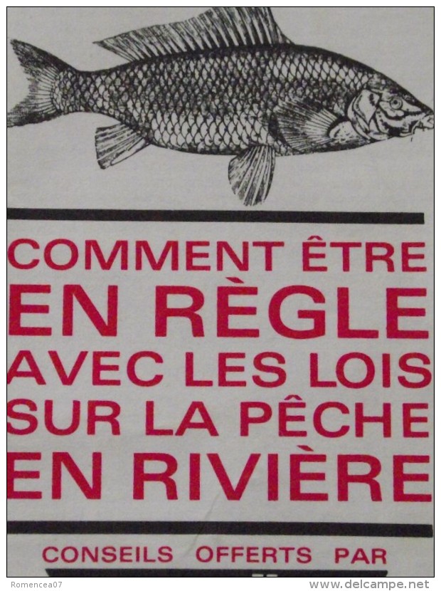 REGLES Pour La PÊCHE En RIVIERE - Taxes - Tailles Des Poissons - Noeuds - Pub KROÏC Nylon - A Voir !  : - Fishing