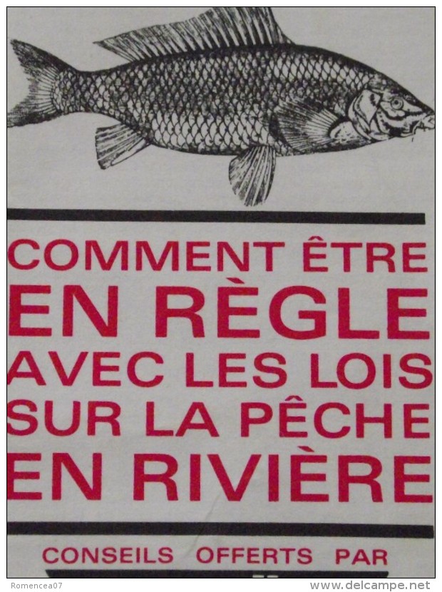 REGLES Pour La PÊCHE En RIVIERE - Taxes - Tailles Des Poissons - Noeuds - Pub KROÏC Nylon - A Voir !  : - Pêche