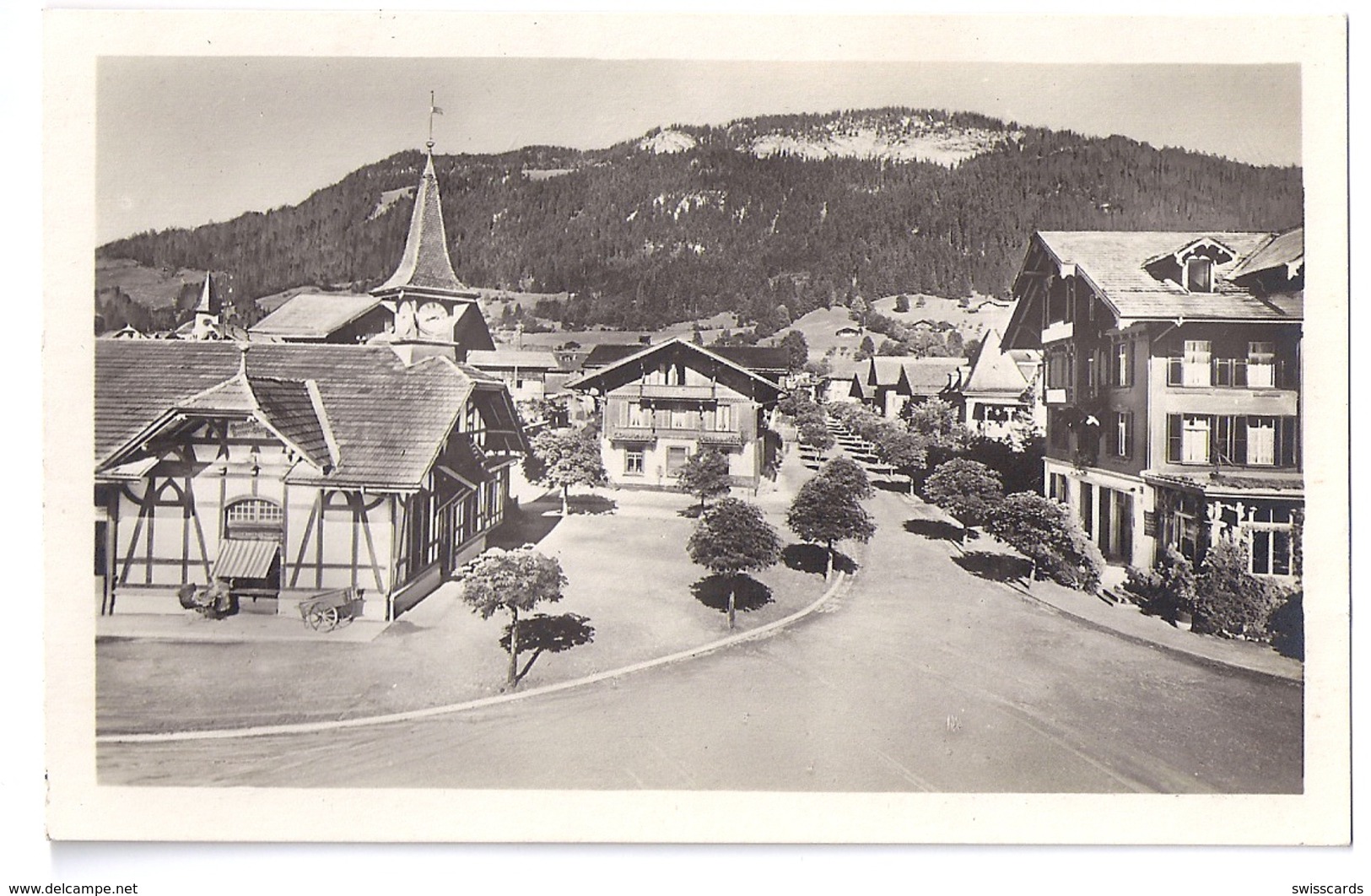 ZWEISIMMEN: Postplatz ~1925 - Zweisimmen