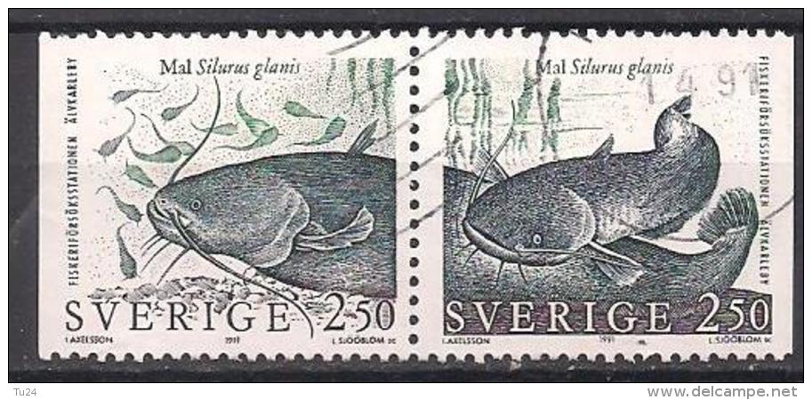 Schweden  (1991)  Mi.Nr. 1649 + 1650 , W533  Gest. / Used (14ev13) - Usados