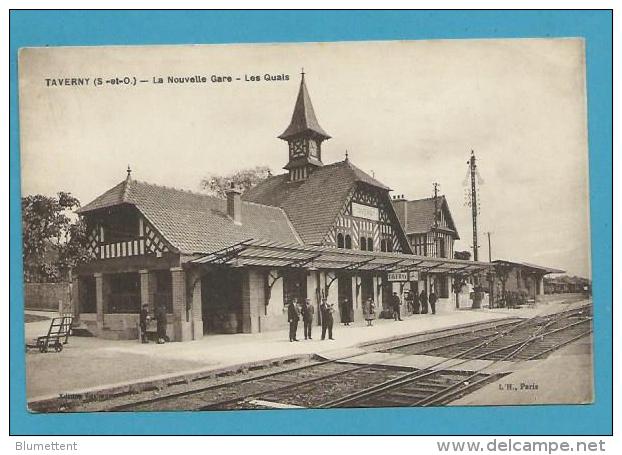 CPSM - Circulé - Chemin De Fer La Gare De TAVERNY 95 - Taverny