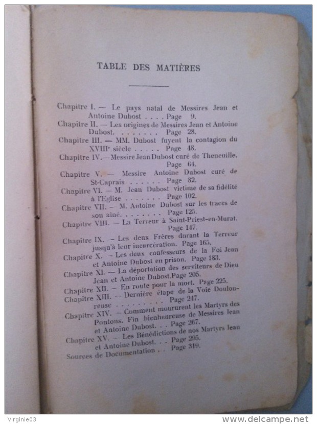 Jean Et Antoine Dubost , Martyrs Des Pontons 1794 Par Eug. Cluzel - Livres Dédicacés