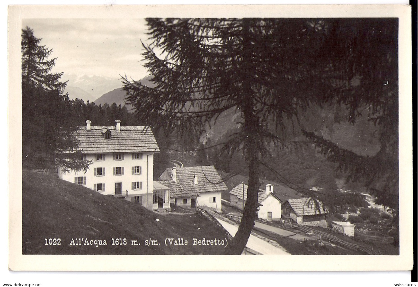 ALL'ACQUA (Valle Bedretto): Teilansicht ~1925 - Bedretto