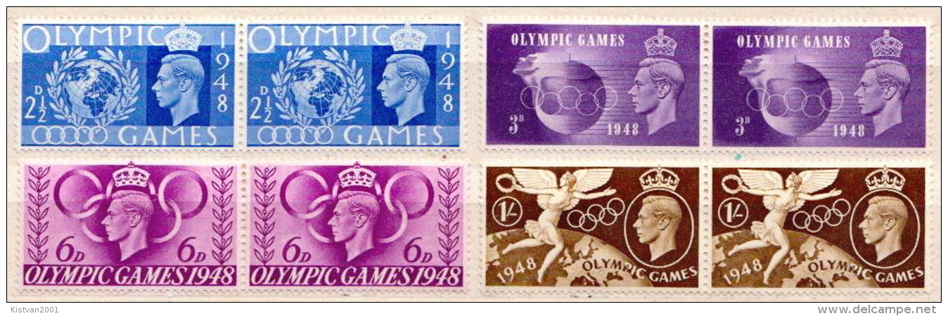 Great Britain MLH Set In Pairs - Sommer 1948: London