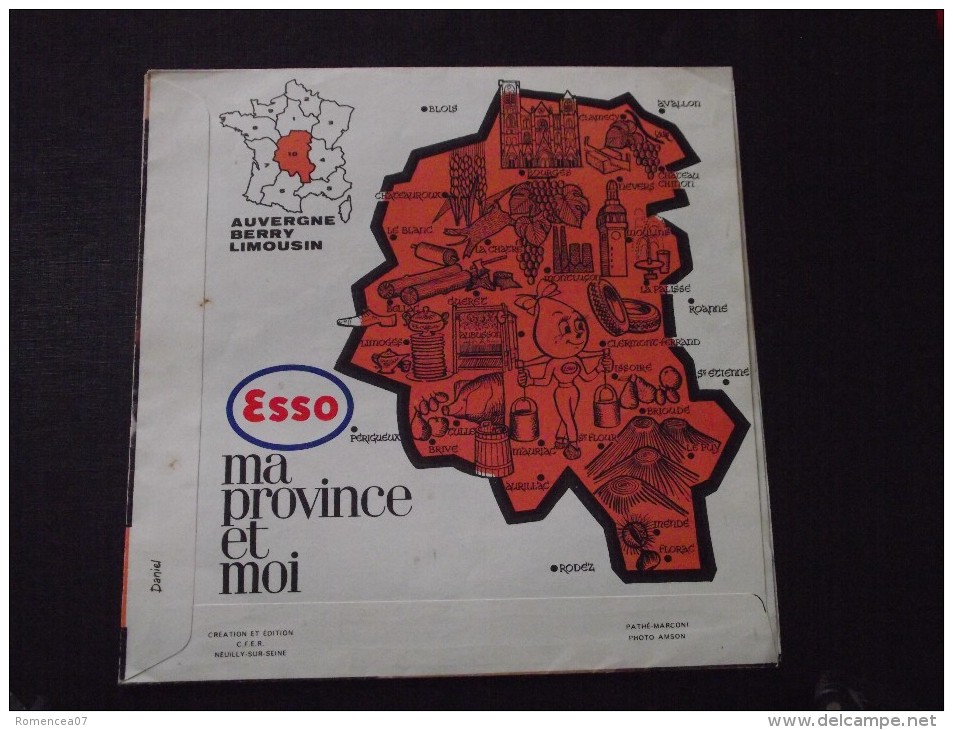 Lot De 5 DISQUES 33 T.M. - " Ma PROVINCE Et MOI " - Offert Par ESSO - Provence, Corse - Artois, Flandre,... - A Voir ! - Speciale Formaten