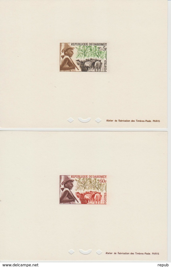 Année  1963   N° 181 Et 188  épreuves De Luxe - Benin – Dahomey (1960-...)